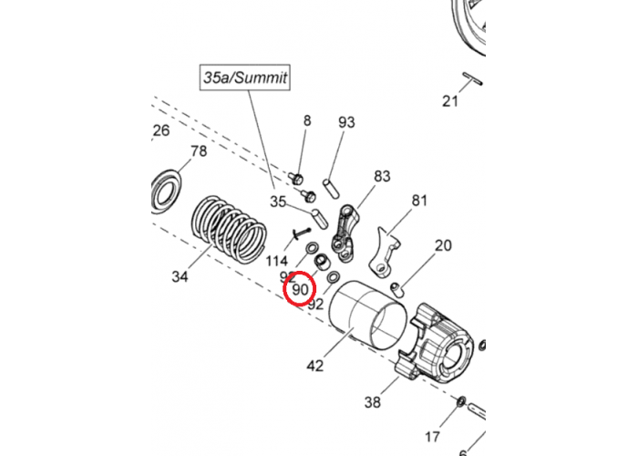 Rola senila Ski Doo Summit